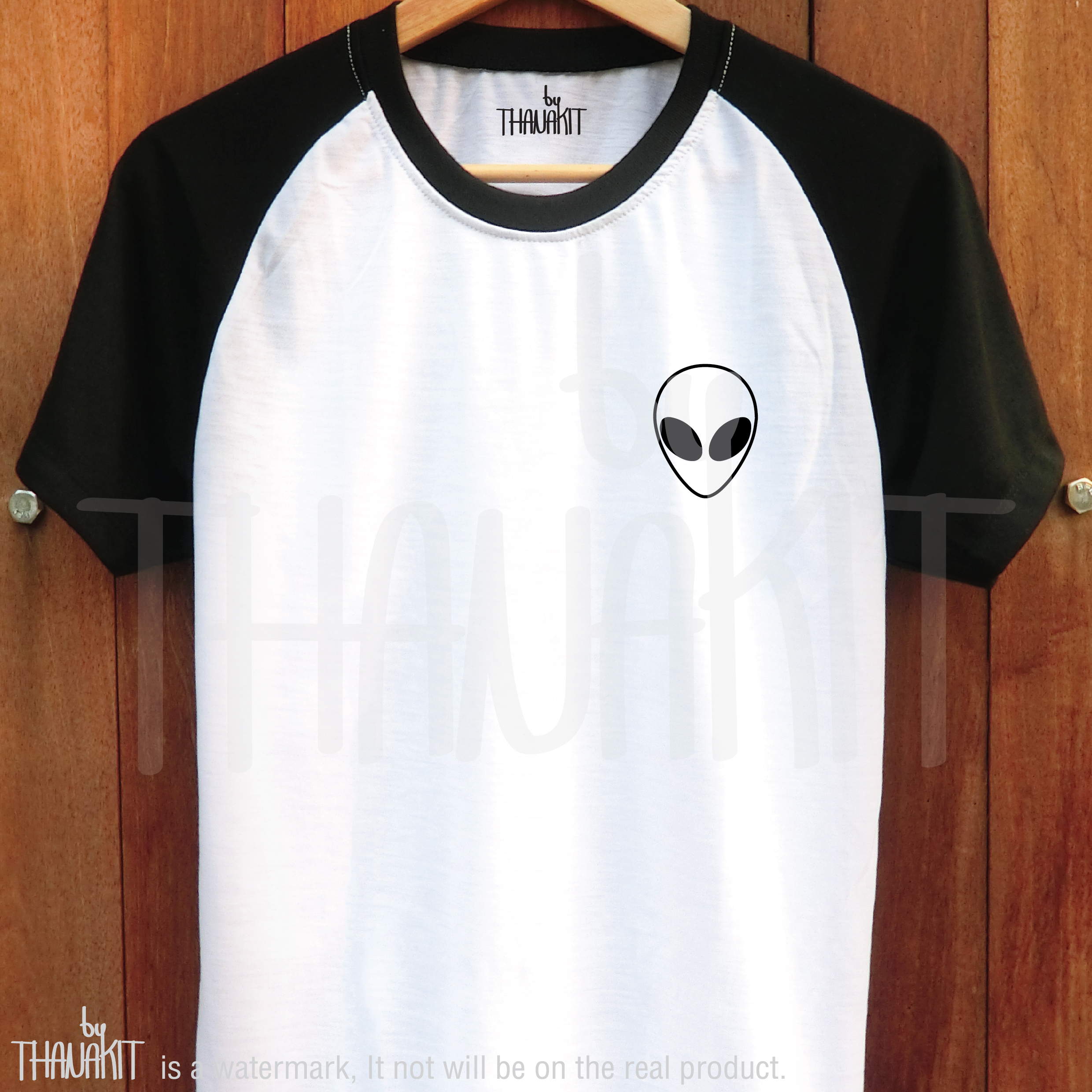 Black Alien T Shirt - Tumblr Tshirt Base Ball T-shirt Women Shirt